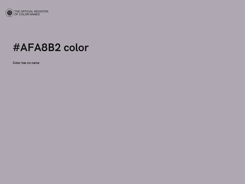 #AFA8B2 color image