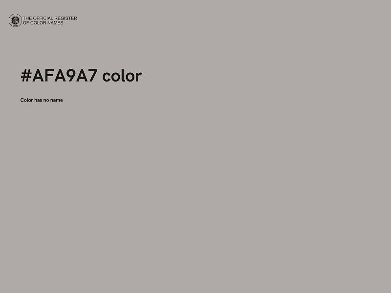 #AFA9A7 color image