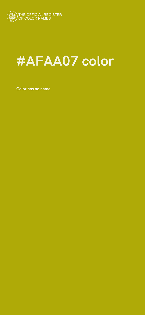 #AFAA07 color image