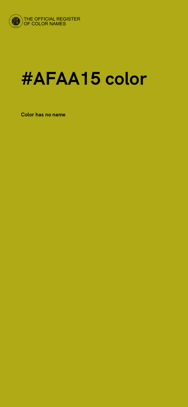 #AFAA15 color image