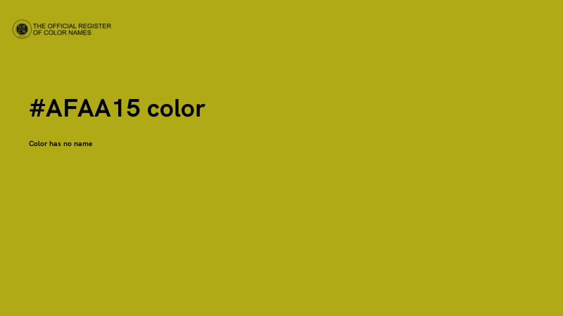 #AFAA15 color image