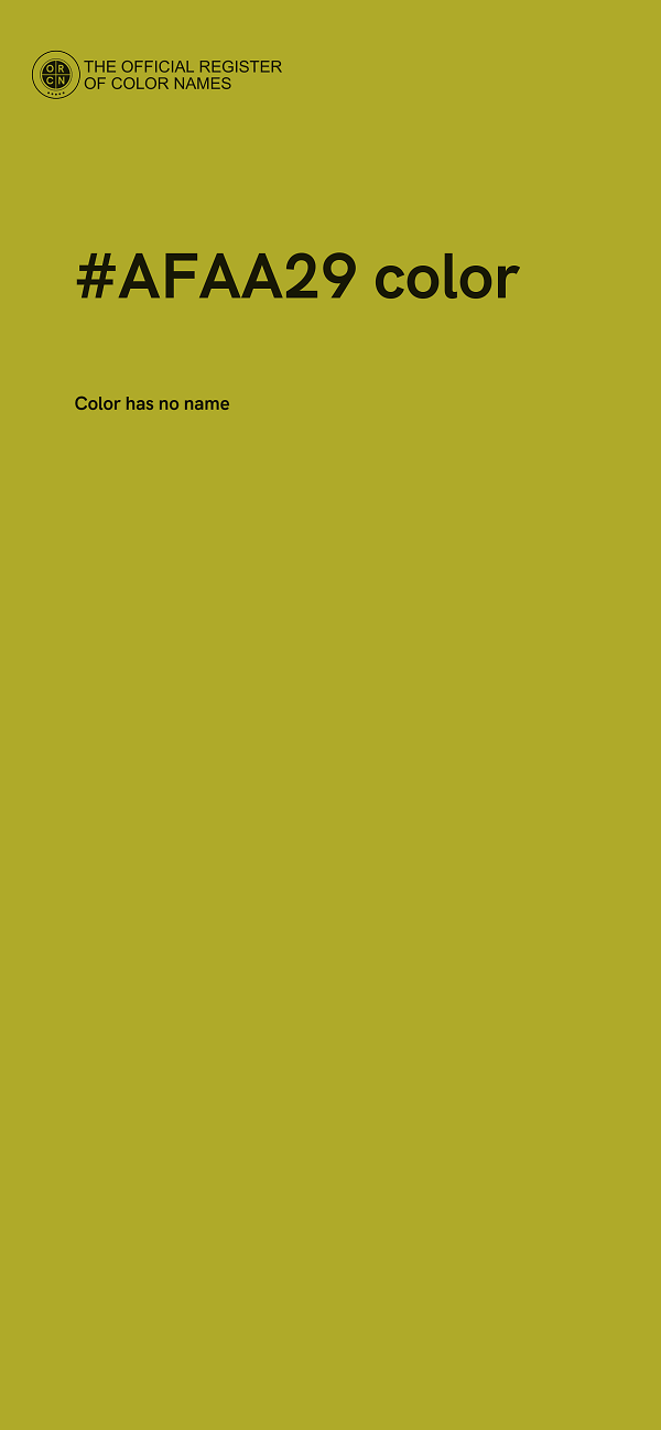 #AFAA29 color image