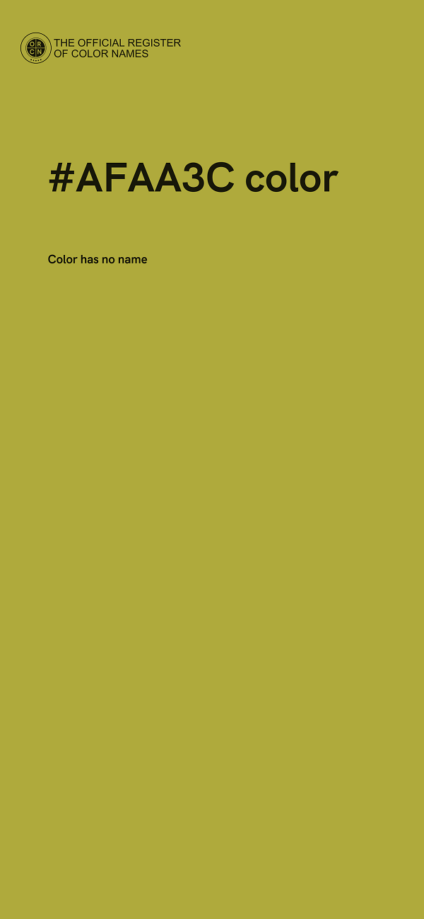 #AFAA3C color image