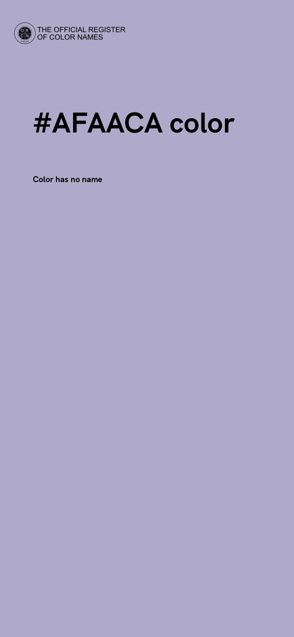 #AFAACA color image