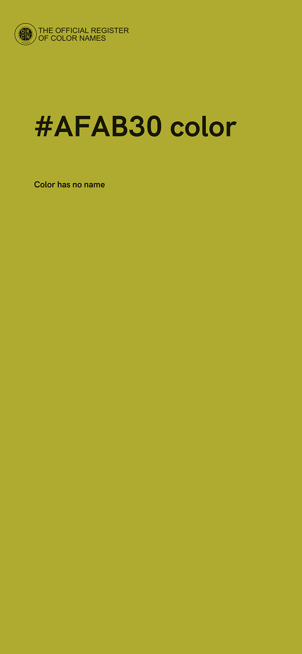 #AFAB30 color image