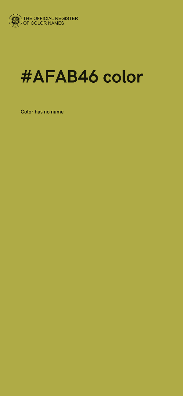 #AFAB46 color image