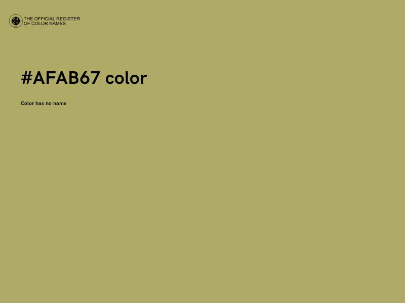 #AFAB67 color image