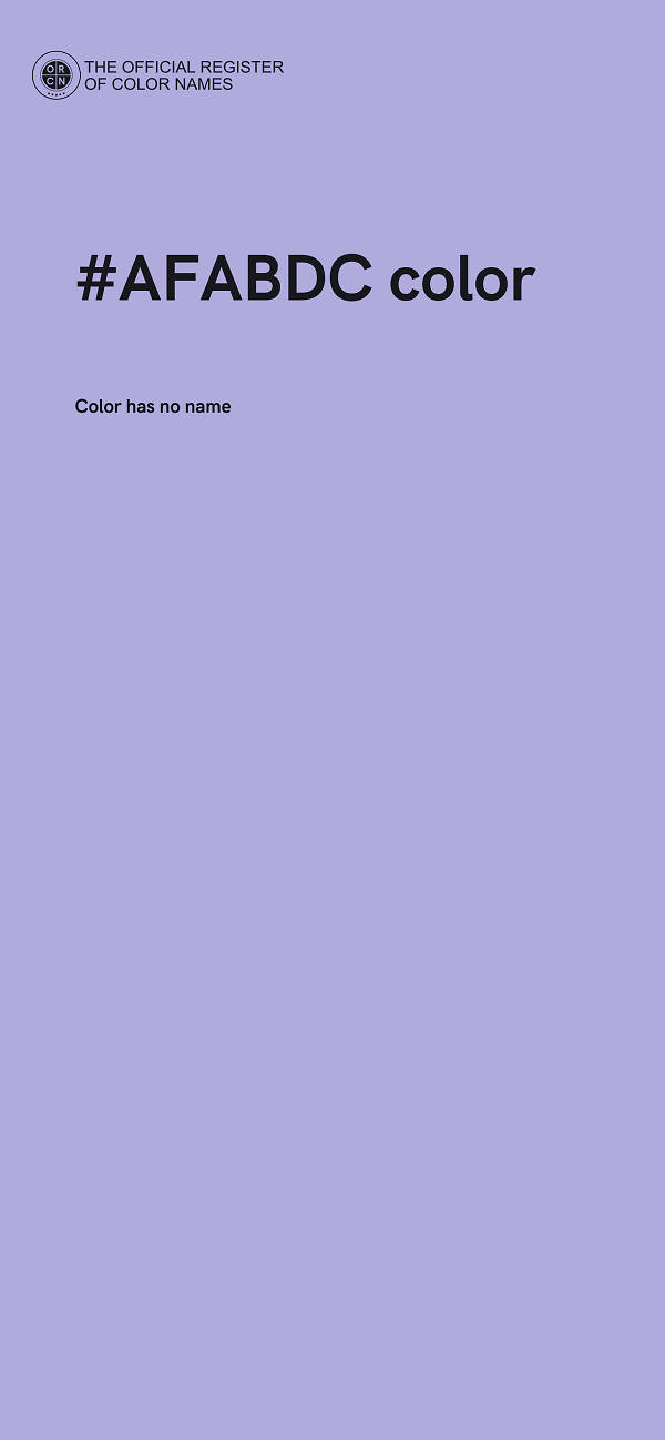 #AFABDC color image