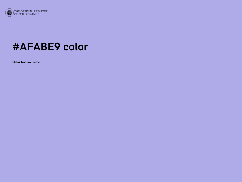 #AFABE9 color image