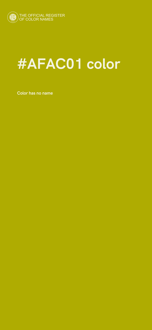 #AFAC01 color image
