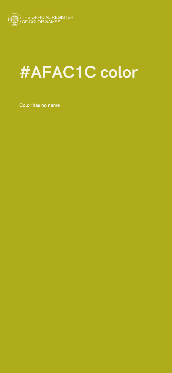 #AFAC1C color image