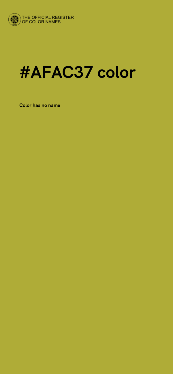 #AFAC37 color image