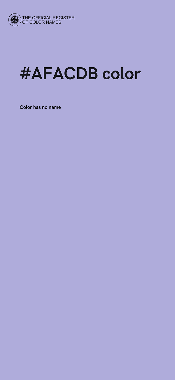 #AFACDB color image