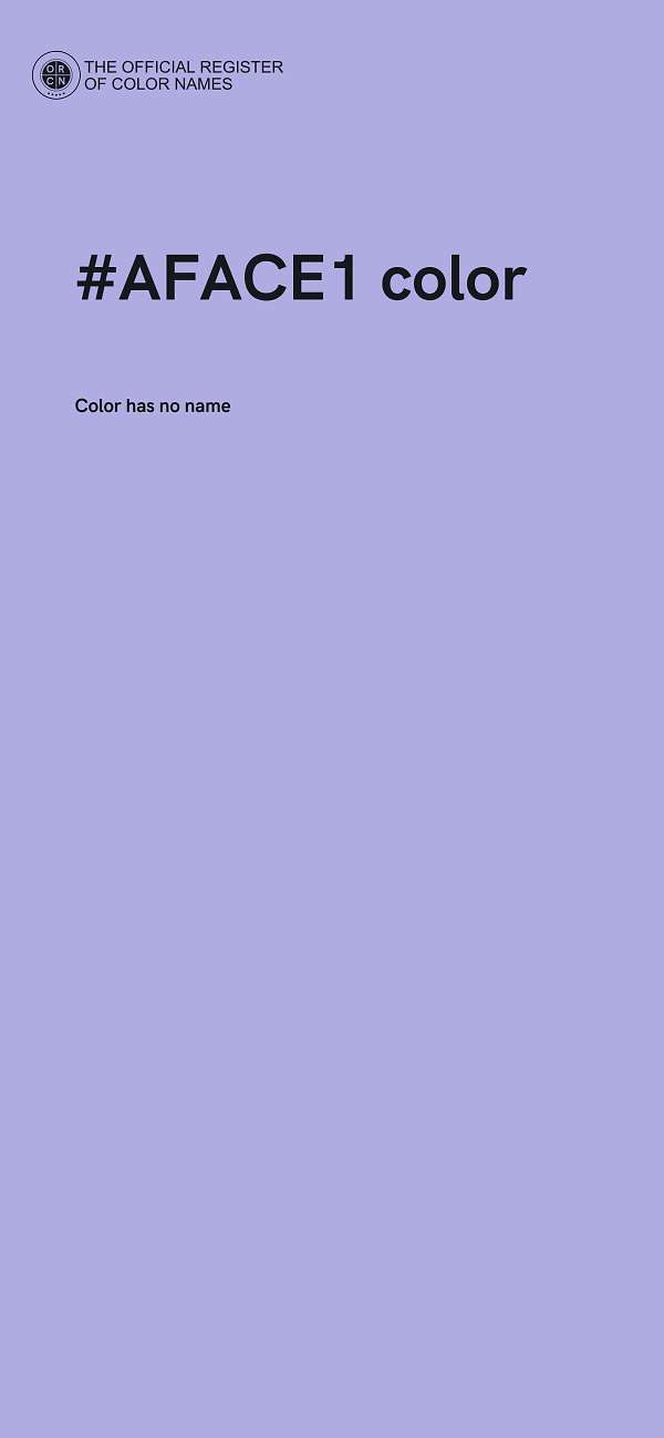 #AFACE1 color image