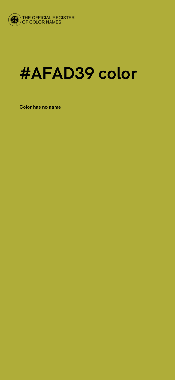 #AFAD39 color image