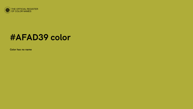 #AFAD39 color image