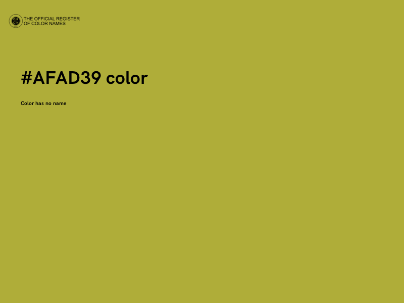 #AFAD39 color image