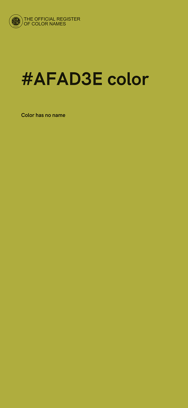 #AFAD3E color image