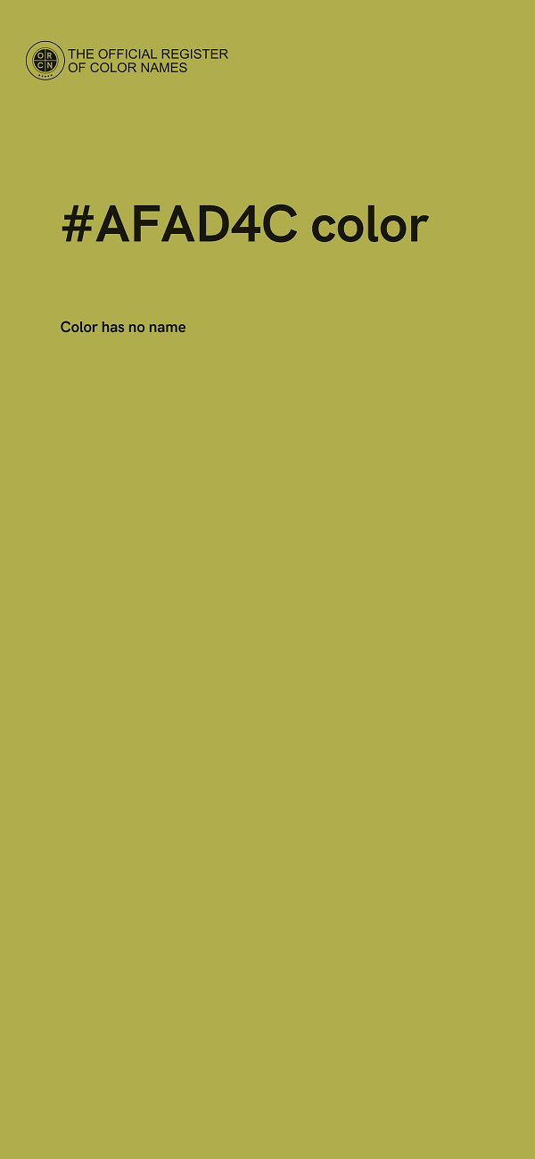 #AFAD4C color image