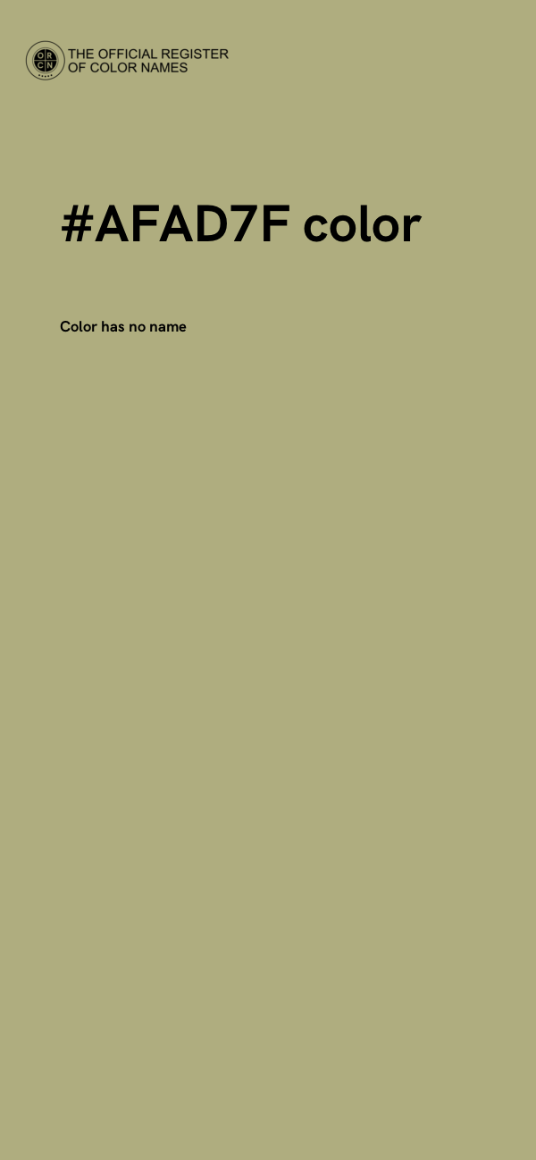 #AFAD7F color image
