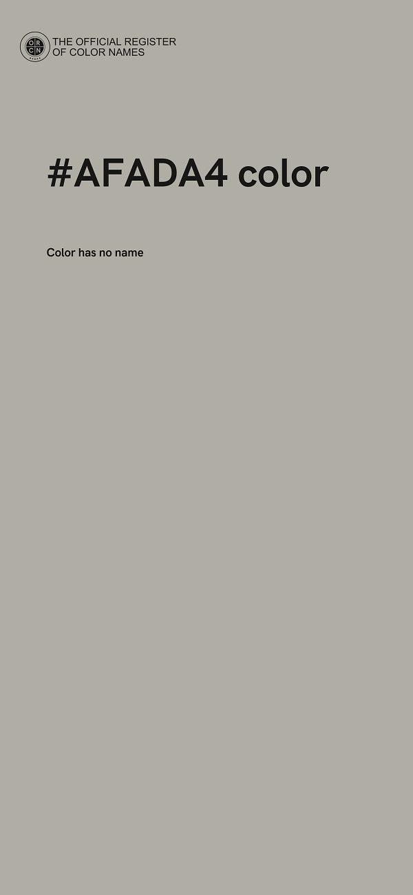#AFADA4 color image