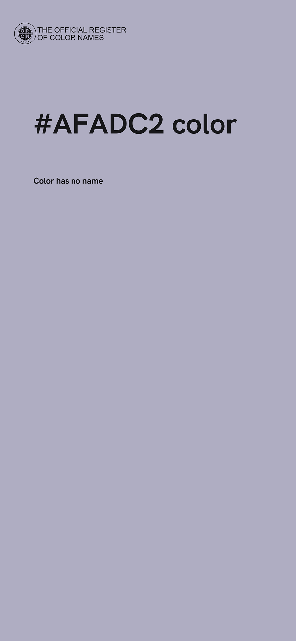 #AFADC2 color image