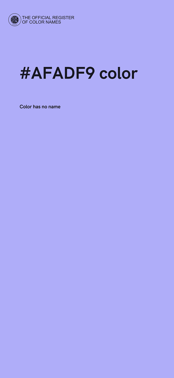 #AFADF9 color image