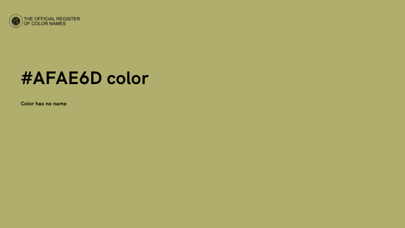 #AFAE6D color image