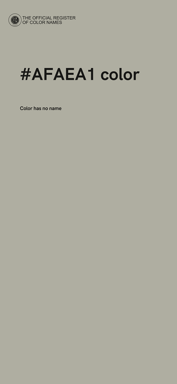 #AFAEA1 color image