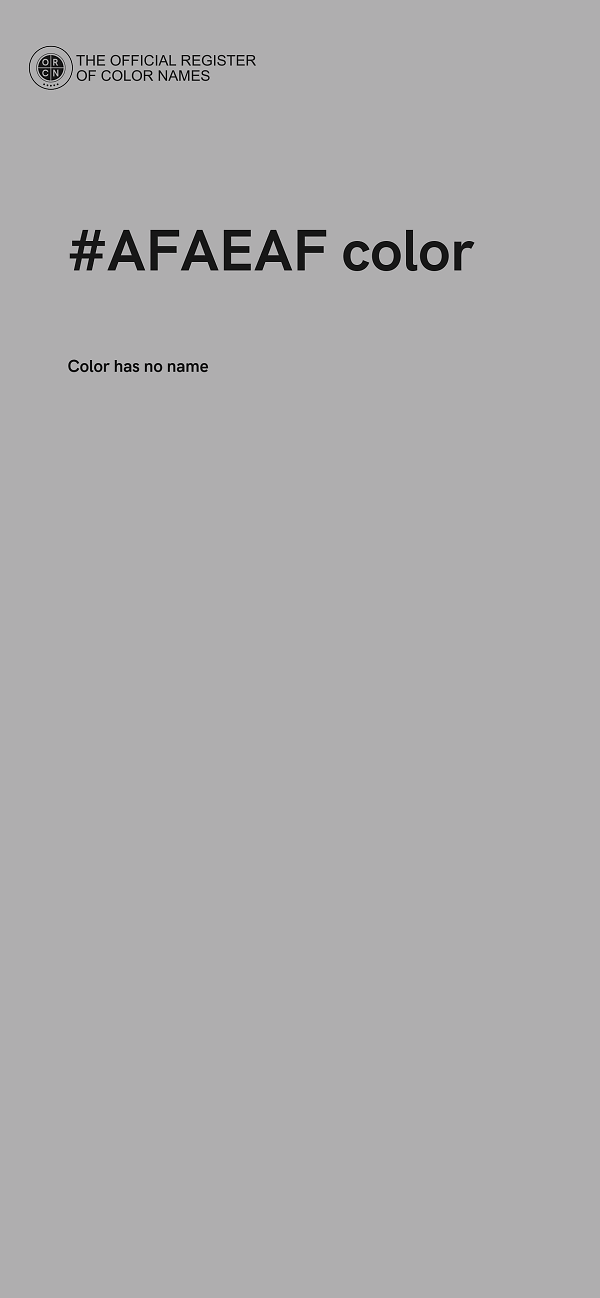 #AFAEAF color image
