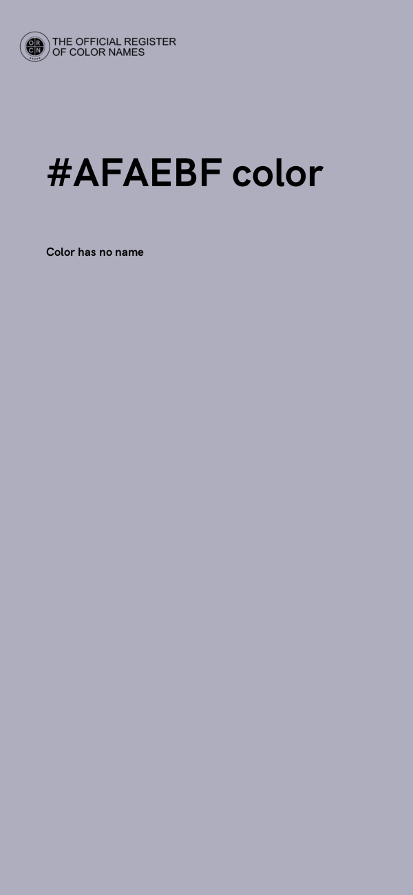 #AFAEBF color image