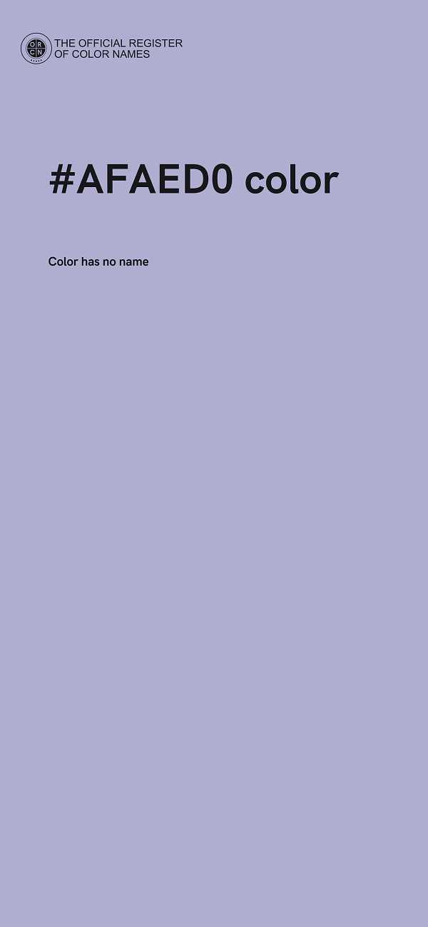 #AFAED0 color image
