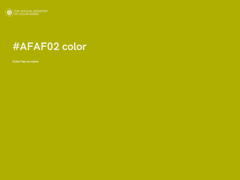 #AFAF02 color image