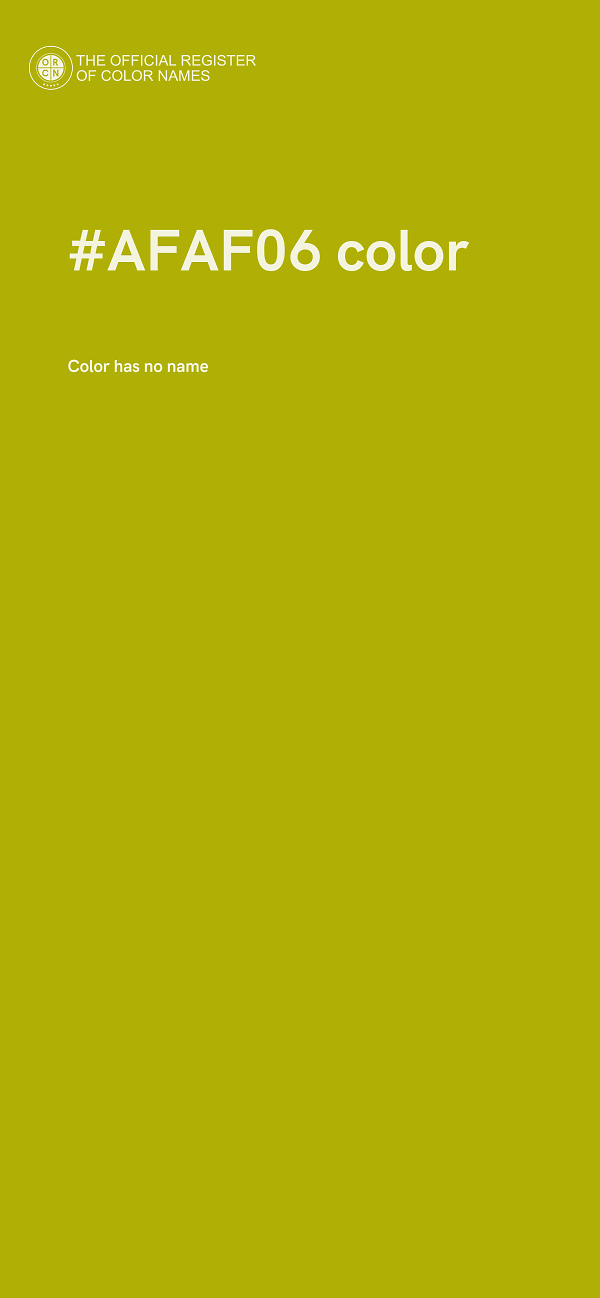 #AFAF06 color image