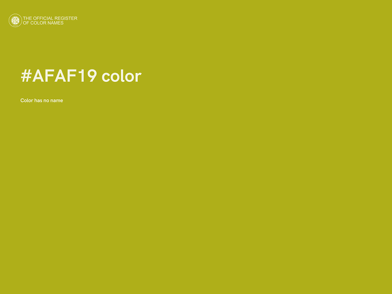 #AFAF19 color image