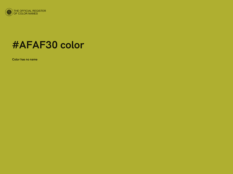 #AFAF30 color image