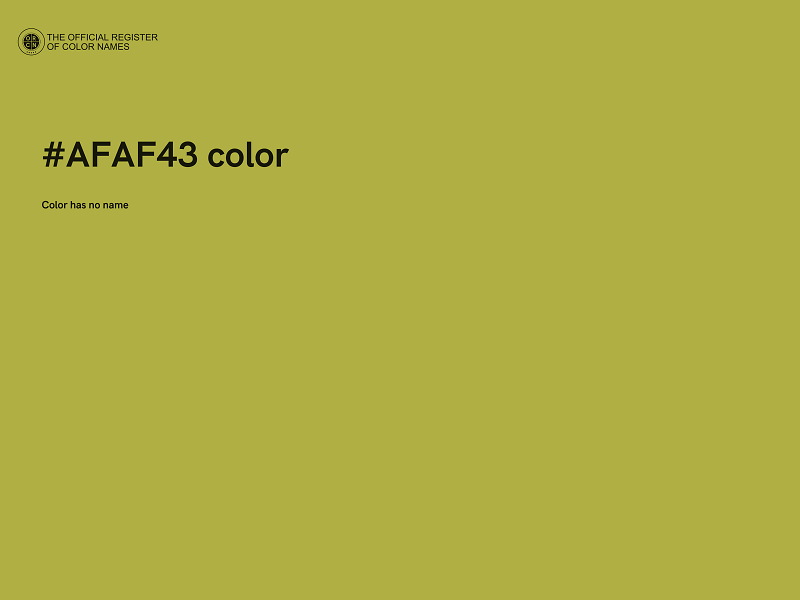 #AFAF43 color image