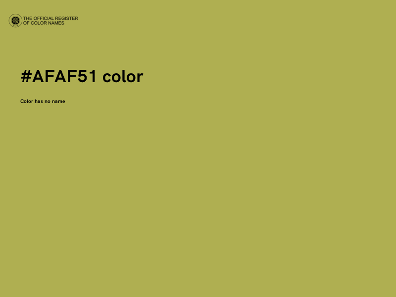 #AFAF51 color image