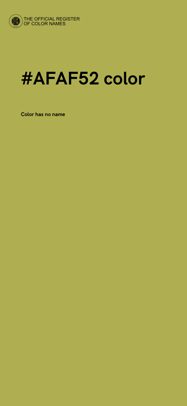#AFAF52 color image