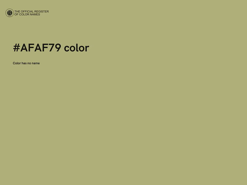 #AFAF79 color image