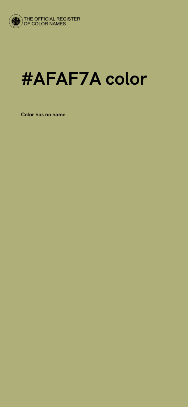 #AFAF7A color image