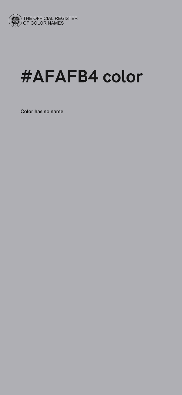 #AFAFB4 color image