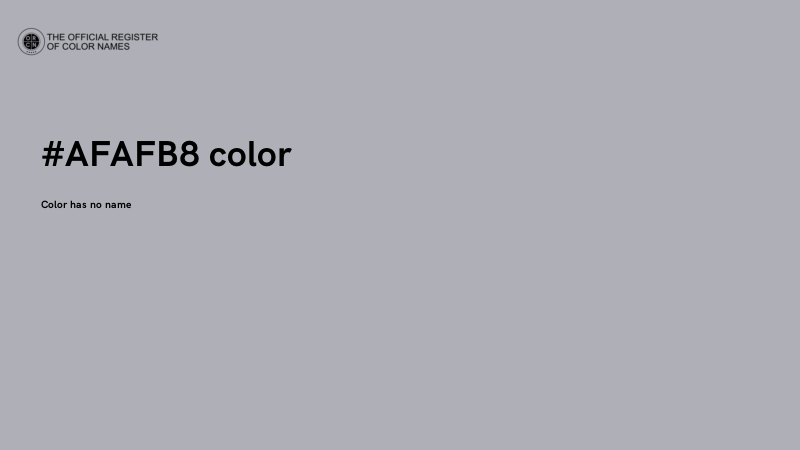#AFAFB8 color image