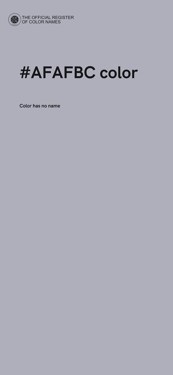 #AFAFBC color image
