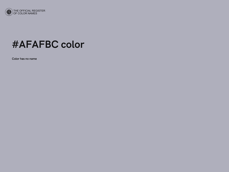 #AFAFBC color image