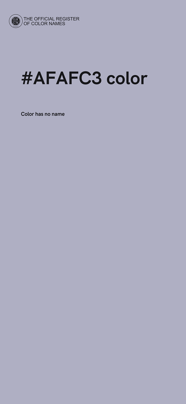 #AFAFC3 color image