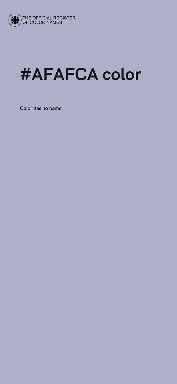 #AFAFCA color image