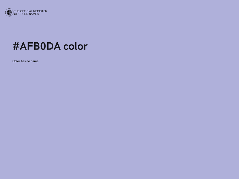 #AFB0DA color image