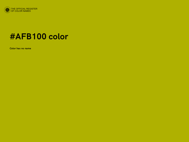 #AFB100 color image