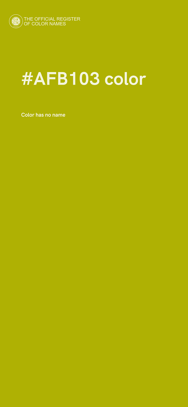 #AFB103 color image